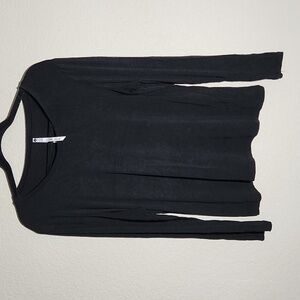 Lee & Nicole Womens Top Size L LOng Sleeve Black